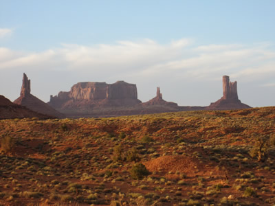 clouds in monument valley